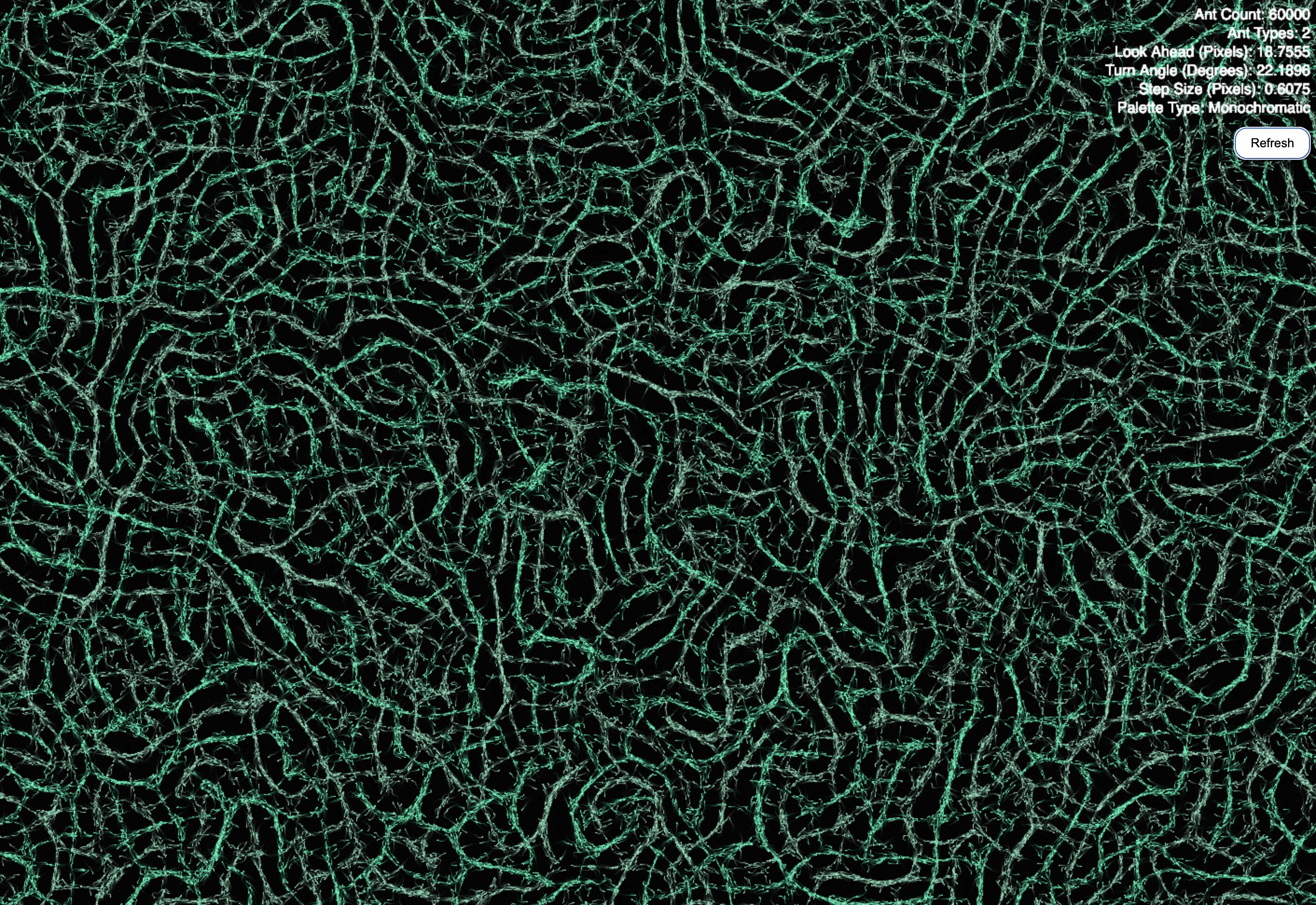 Ant Pheromones Simulation