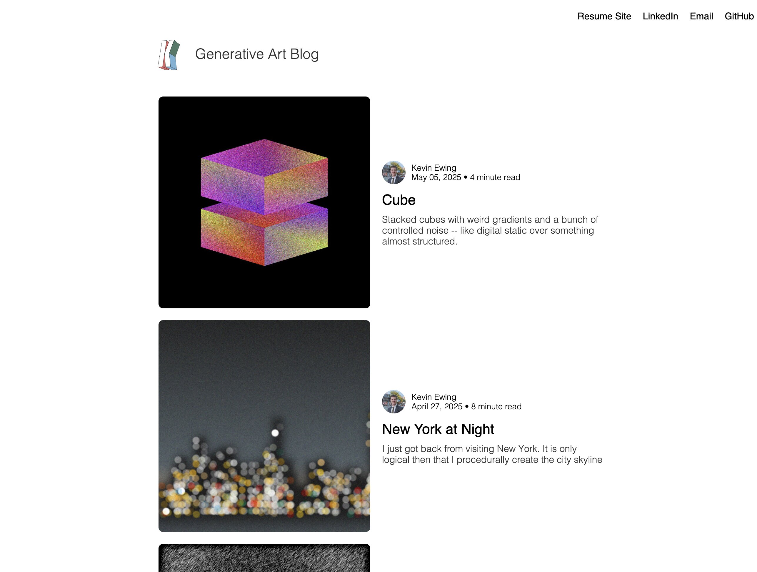 Generative Art Blog